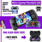 MINI GAME PORTÁTIL - Roda PS2, PS1, PSP, NITENDO, ANDROID e STEAM [BIBLIOTECA COM 1000 JOGOS JÁ INSTALADOS]🎁