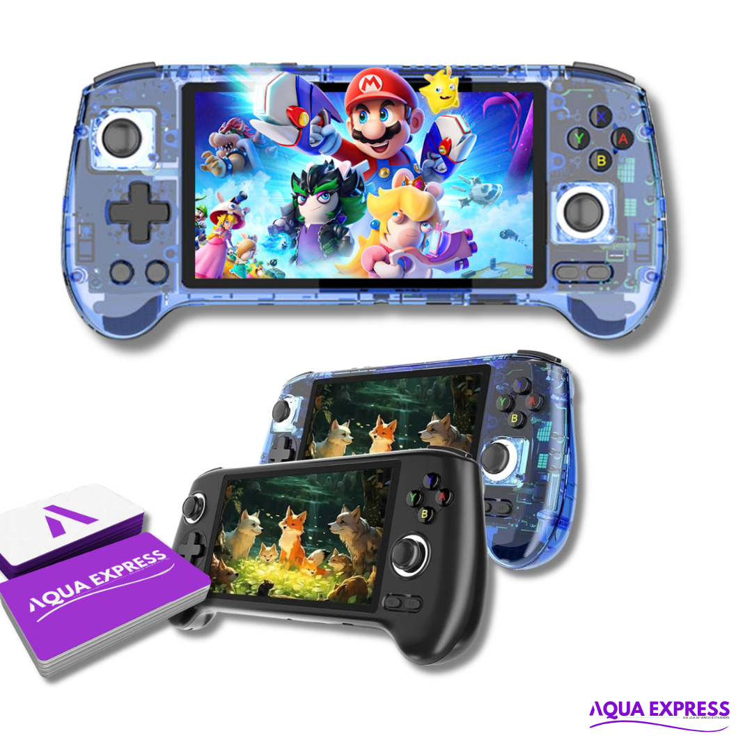 MINI GAME PORTÁTIL - Roda PS2, PS1, PSP, NITENDO, ANDROID e STEAM [BIBLIOTECA COM 1000 JOGOS JÁ INSTALADOS]🎁