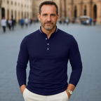 Camisa Manga Longa e Gola Padre Slim Urban