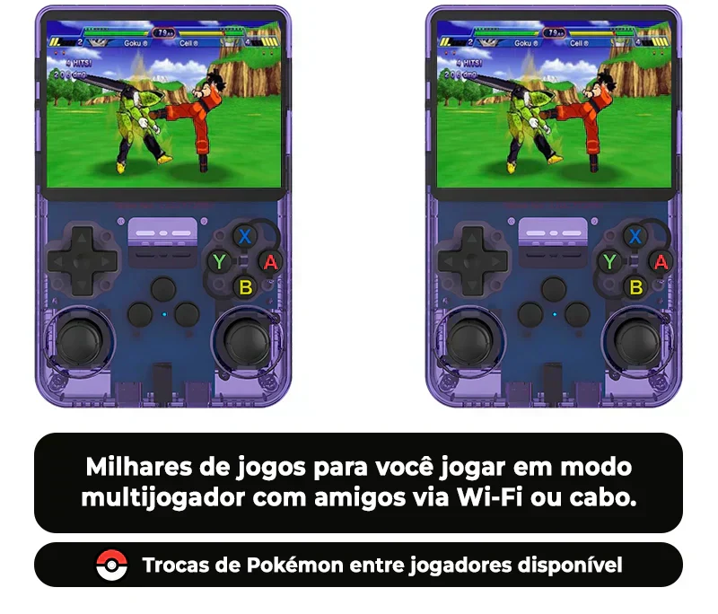CONSOLE R36S™ - 17.500 JOGOS DE 20 + CONSOLE [180 DIAS DE GARANTIA] ÚLTIMAS UNIDADES!🎁