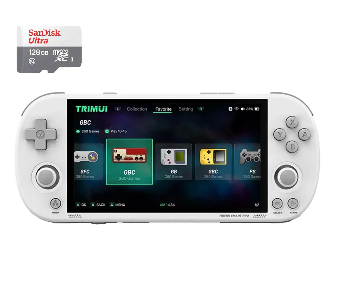 Portátil TrimUI Smart PRO™ Original - 25.800 Jogos de 26+ Consoles (180 dias de Garantia)